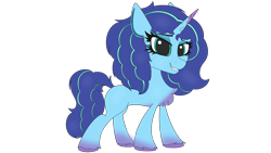 Size: 3840x2160 | Tagged: safe, artist:straighttothepointstudio, imported from derpibooru, pony, unicorn, curly hair, curly mane, digital art, female, g5, happy, looking at you, mare, misty brightdawn, my little pony: make your mark, simple background, solo, transparent background, unshorn fetlocks