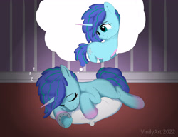 Size: 3424x2632 | Tagged: safe, artist:vinilyart, imported from derpibooru, pony, unicorn, crying, dream, g5, horseshoes, misty brightdawn, mistybetes, sleeping, solo