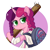 Size: 1120x1120 | Tagged: safe, artist:tenklop, imported from derpibooru, oc, oc:marker pony, pony, unicorn, 4chan, crossover, female, mlpg, not pipp petals, not sugar belle, project zomboid, simple background, solo, transparent background