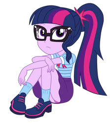 Size: 1900x2128 | Tagged: safe, artist:gmaplay, imported from derpibooru, sci-twi, twilight sparkle, human, equestria girls, clothes, panty shot, simple background, skirt, skirt lift, solo, transparent background, underwear, vector