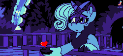 Size: 650x300 | Tagged: safe, artist:brainiac, imported from derpibooru, oc, oc:heccin pepperino, kirin, animated, aseprite, female, limited palette, mare, pixel art, solo