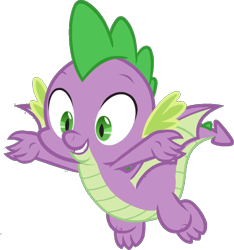 Size: 850x908 | Tagged: safe, artist:pascalmulokozi2, edit, edited screencap, imported from derpibooru, screencap, spike, dragon, background removed, excited, flying, male, not a vector, simple background, solo, transparent background, winged spike, wings