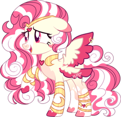 Size: 2655x2565 | Tagged: safe, artist:kurosawakuro, imported from derpibooru, oc, oc only, pegasus, seraph, base used, female, high res, magical lesbian spawn, mare, multiple wings, offspring, parent:fluttershy, parent:princess cadance, simple background, solo, transparent background