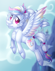 Size: 2550x3300 | Tagged: safe, artist:mychelle, imported from derpibooru, oc, oc:prism cloud, pegasus, pony, female, mare, solo