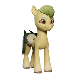 Size: 1440x1440 | Tagged: safe, artist:littleiceage, imported from derpibooru, oc, pegasus, pony, 3d, background pony, blender, g5, g5 oc, show accurate, simple background, solo, transparent background