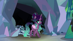 Size: 1376x774 | Tagged: safe, artist:swiftgaiathebrony, imported from derpibooru, queen chrysalis, starlight glimmer, changeling, changelingified, metamorphosis, purple changeling, species swap, transformation