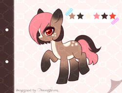 Size: 3000x2300 | Tagged: safe, artist:monstrum, imported from derpibooru, oc, oc only, earth pony, pony, adoptable, cute, design, solo