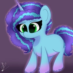 Size: 2000x2000 | Tagged: safe, artist:daftramms, imported from derpibooru, pony, unicorn, spoiler:g5, cute, female, g5, mare, misty brightdawn, simple background, solo, unshorn fetlocks