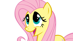 Size: 1600x900 | Tagged: safe, artist:totalcrazyness101, imported from derpibooru, fluttershy, pegasus, pony, the return of harmony, female, mare, open mouth, simple background, solo, transparent background, vector