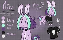 Size: 3245x2048 | Tagged: safe, artist:thelazyponyy, imported from derpibooru, oc, oc only, hybrid, original species, pony, clothes, duo, horn, rabbit pony, reference sheet