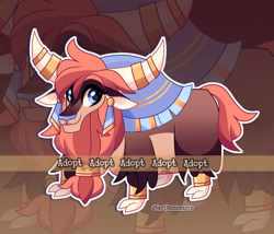 Size: 2493x2133 | Tagged: safe, artist:gkolae, imported from derpibooru, oc, oc only, yak, clothes, cloven hooves, female, horns, looking at you, yak oc, zoom layer