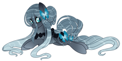 Size: 1280x645 | Tagged: safe, artist:crystal-tranquility, imported from derpibooru, oc, oc only, oc:raina, original species, pond pony, closed species, female, lying down, mare, prone, simple background, solo, transparent background