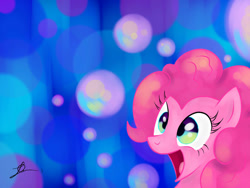 Size: 1280x960 | Tagged: safe, alternate version, artist:crimson-pegasus-7, imported from derpibooru, pinkie pie, pony, bust, female, mare, open mouth, open smile, portrait, smiling, solo