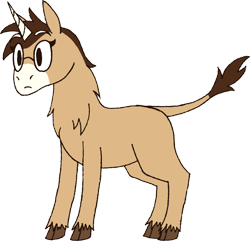 Size: 1715x1653 | Tagged: safe, artist:emc-blingds, imported from derpibooru, oc, pony, unicorn, chest fluff, cloven hooves, glasses, horn, leonine tail, male, simple background, solo, stallion, tail, transparent background, unicorn oc, unshorn fetlocks