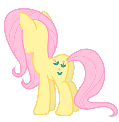 Size: 1024x1049 | Tagged: safe, artist:foxyfell1337, imported from derpibooru, posey, earth pony, pony, butt, female, g1, g1 to g4, g4, generation leap, mare, not fluttershy, plot, simple background, solo, transparent background