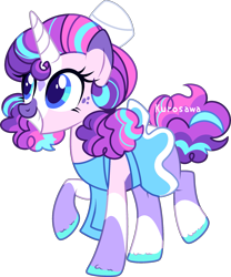 Size: 1945x2333 | Tagged: safe, artist:kurosawakuro, imported from derpibooru, oc, oc only, pony, unicorn, base used, female, magical gay spawn, mare, offspring, parent:pinkie pie, parent:shining armor, parents:shiningpie, simple background, solo, transparent background