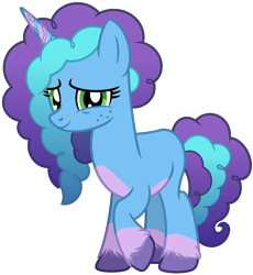 Size: 3930x4271 | Tagged: safe, artist:emeraldblast63, imported from derpibooru, pony, unicorn, cute, female, freckles, g4, g5, g5 to g4, generation leap, looking at you, mare, misty (g5), simple background, smiling, smiling at you, solo, transparent background, unshorn fetlocks