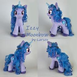 Size: 983x983 | Tagged: safe, artist:larsen toys, imported from derpibooru, izzy moonbow, pony, unicorn, butt, craft, female, for sale, g5, izzy moonbutt, mare, photo, plot, plushie, smiling, solo, toy