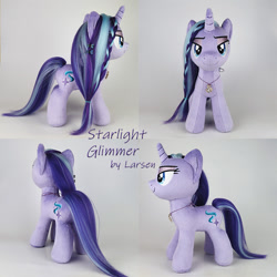 Size: 800x800 | Tagged: safe, artist:larsen toys, imported from derpibooru, starlight glimmer, pony, unicorn, craft, female, mare, photo, plushie, smiling, solo, toy