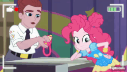 Size: 640x360 | Tagged: safe, imported from derpibooru, screencap, pinkie pie, human, equestria girls, equestria girls series, five lines you need to stand in, spoiler:eqg series (season 2), animated, balloon, that pony sure does love balloons