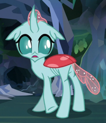 Size: 620x719 | Tagged: safe, imported from derpibooru, screencap, ocellus, changedling, changeling, what lies beneath, butt, cropped, female, looking back, plot, solo