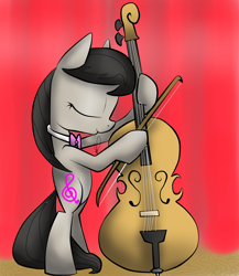 Size: 2000x2300 | Tagged: safe, artist:meotashie, imported from derpibooru, octavia melody, earth pony, pony, bipedal, cello, eyes closed, female, musical instrument, solo