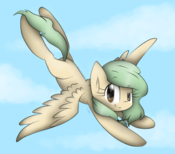 Size: 2600x2300 | Tagged: safe, artist:meotashie, imported from derpibooru, oc, oc only, pegasus, pony, female, flying, pegasus oc, skying, solo