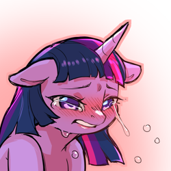 Size: 1159x1159 | Tagged: safe, artist:cold-blooded-twilight, imported from derpibooru, twilight sparkle, pony, semi-anthro, unicorn, blushing, crying, female, floppy ears, mare, simple background, solo, transparent background, unicorn twilight