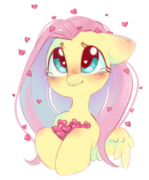 fluttershy blush