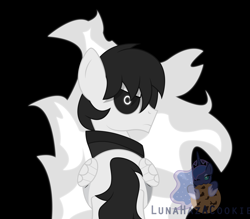 Size: 8000x7000 | Tagged: safe, artist:lunahazacookie, imported from derpibooru, oc, earth pony, black sclera, earth pony oc, fire, solo