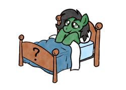 Size: 3500x2500 | Tagged: safe, artist:lunar harmony, oc, oc only, oc:filly anon, earth pony, pony, bed, bedtime, blanket, cute, featured image, female, filly, simple background, sleepy, solo, tired, transparent background