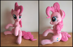 Size: 1412x909 | Tagged: safe, artist:littlefairyswonders, imported from derpibooru, pinkie pie, pony, irl, photo, plushie, solo