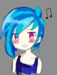 Size: 485x635 | Tagged: safe, artist:imoaa, imported from derpibooru, dj pon-3, vinyl scratch, human, humanized, sketch