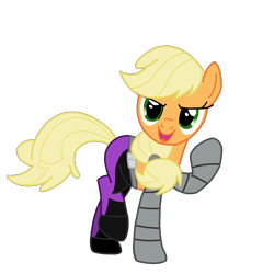 Size: 2100x2100 | Tagged: safe, artist:chanyhuman, imported from derpibooru, applejack, earth pony, pony, clothes, cosplay, costume, female, jax, mare, mortal kombat, simple background, solo, transparent background, ultimate mortal kombat 3, vector, video game