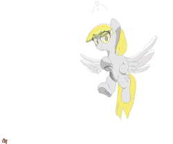 Size: 1280x1060 | Tagged: safe, artist:boxybrown, imported from derpibooru, derpy hooves, pegasus, simple background, solo, white background