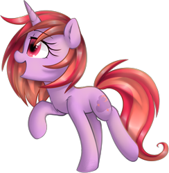 Size: 2024x2070 | Tagged: safe, artist:meotashie, imported from derpibooru, oc, oc only, oc:dawnfire, pony, unicorn, female, horn, open mouth, simple background, solo, transparent background, unicorn oc