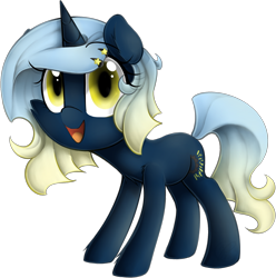 Size: 1906x1924 | Tagged: safe, artist:meotashie, imported from derpibooru, oc, oc only, pony, unicorn, female, horn, open mouth, simple background, solo, transparent background, unicorn oc