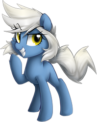 Size: 1624x2052 | Tagged: safe, artist:meotashie, imported from derpibooru, oc, oc only, oc:riptide, earth pony, pony, earth pony oc, female, grin, simple background, smiling, solo, transparent background