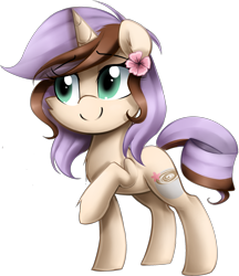 Size: 1685x1951 | Tagged: safe, artist:meotashie, imported from derpibooru, oc, oc only, oc:fhari, pony, unicorn, female, horn, simple background, solo, transparent background, unicorn oc