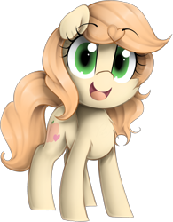 Size: 1424x1828 | Tagged: safe, artist:meotashie, imported from derpibooru, oc, oc only, earth pony, pony, earth pony oc, female, open mouth, simple background, solo, transparent background