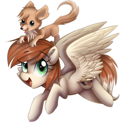 Size: 1682x1650 | Tagged: safe, artist:meotashie, imported from derpibooru, oc, oc only, dog, pegasus, pony, female, pegasus oc, simple background, transparent background