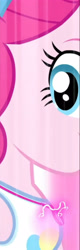 Size: 1316x4094 | Tagged: safe, imported from derpibooru, screencap, pinkie pie, human, equestria girls, equestria girls series, forgotten friendship, clothes, cropped, cutie mark on clothes, female, geode of sugar bombs, high res, jewelry, magical geodes, necklace, smiling, solo, tanktop, transformation