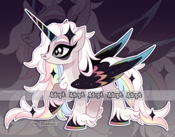 Size: 2929x2301 | Tagged: safe, artist:gkolae, imported from derpibooru, oc, oc only, alicorn, pony, alicorn oc, chest fluff, horn, smiling, unshorn fetlocks, wings, zoom layer