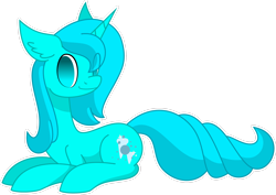Size: 2915x2058 | Tagged: safe, artist:emc-blingds, imported from derpibooru, oc, oc only, pony, unicorn, ear fluff, eye clipping through hair, horn, lying down, prone, simple background, transparent background, unicorn oc