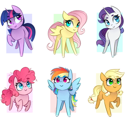 Size: 1024x1024 | Tagged: safe, artist:pointdelta, imported from derpibooru, applejack, fluttershy, pinkie pie, rainbow dash, rarity, twilight sparkle, earth pony, pegasus, pony, unicorn, colored hooves, female, filly, foal, mane six, simple background, transparent background, younger