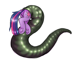 Size: 1101x899 | Tagged: safe, artist:plaguetyranno, artist:silent-e, imported from derpibooru, twilight sparkle, leech, pony, unicorn, butt, female, frog (hoof), mare, plot, preylight, story in the source, underhoof, vore, worm vore