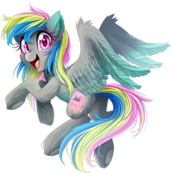 Size: 1840x1860 | Tagged: safe, artist:meotashie, imported from derpibooru, oc, oc only, pegasus, pony, cute, female, open mouth, pegasus oc, simple background, solo, transparent background