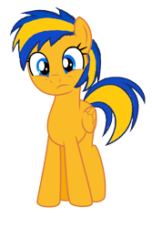 Size: 1000x1500 | Tagged: safe, artist:mlpfan3991, imported from derpibooru, oc, oc only, oc:flare spark, pegasus, pony, female, mare, pegasus oc, simple background, solo, transparent background