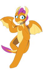 Size: 1080x1920 | Tagged: safe, imported from derpibooru, smolder, dragon, commission, cute, dragoness, fanart, female, flying, looking at you, simple background, smolderbetes, solo, transparent background