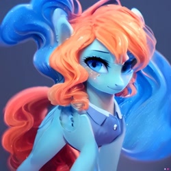 Size: 1024x1024 | Tagged: artist needed, source needed, safe, imported from derpibooru, oc, oc only, pegasus, pony, ai content, ai generated, cute, female, generator:purplesmart.ai, generator:stable diffusion, looking at you, mare, pegasus oc, smiling, solo